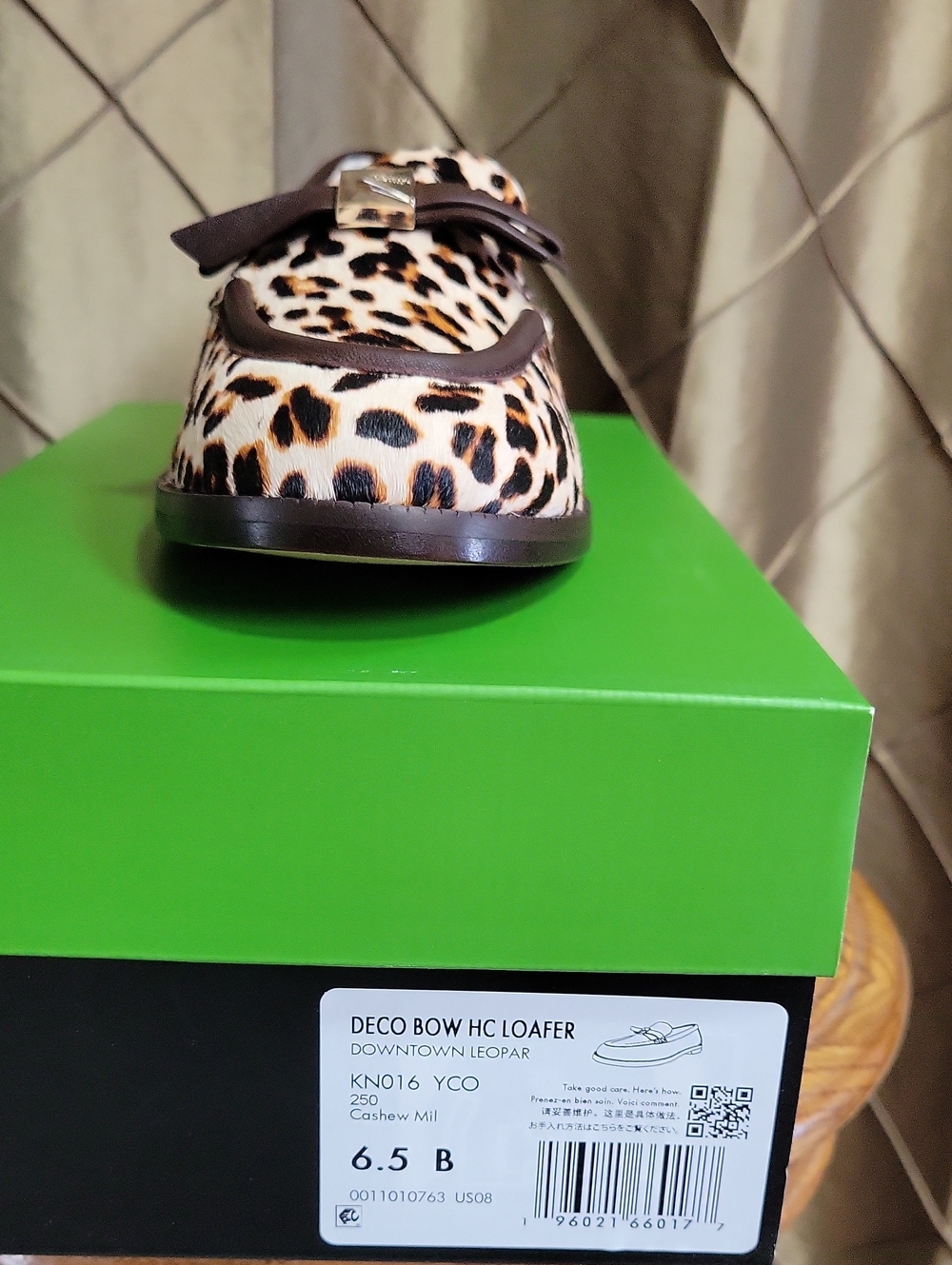 NWT- Kate Spade New York ‘Deco’ Downtown Leopard Calf-Hair Loafer - Picture 6 of 10